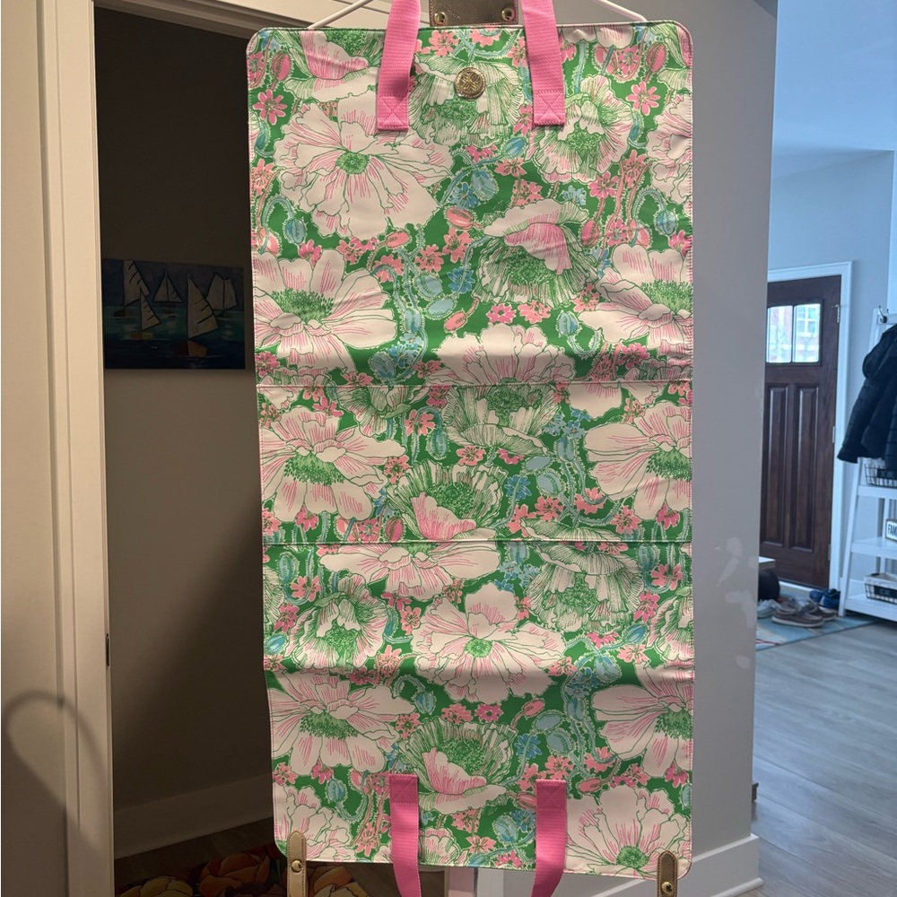 Lilly Pulitzer Floral Pink & Green Garment bag GWP